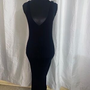 Elegant Black Backless Dress
